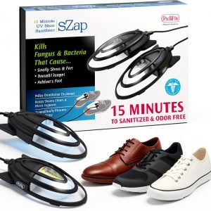 PediFix ShoeZap Shoe Sanitizer 15‑Minute UVC Light One‑Size Fits All-0